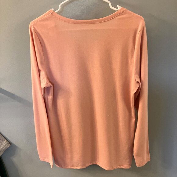 No Boundaries Womens Juniors Long Sleeve Light Pink T-Shirt Extra Large XL - Picture 6 of 6